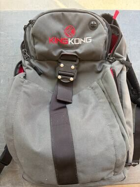KNKG King Kong Gym Backpack Gray- Preowned